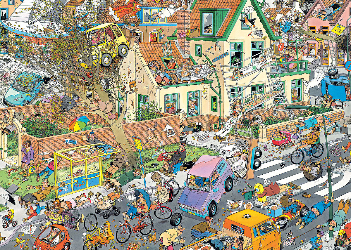 Puzzel 2x1000 st. JvH - Safari & Storm