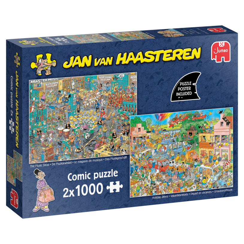 Puzzel 2x1000 st. JvH - De Muziekwinkel & Vakantiekriebels