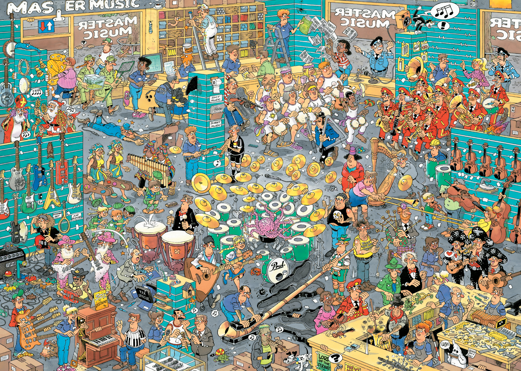 Puzzel 2x1000 st. JvH - De Muziekwinkel & Vakantiekriebels