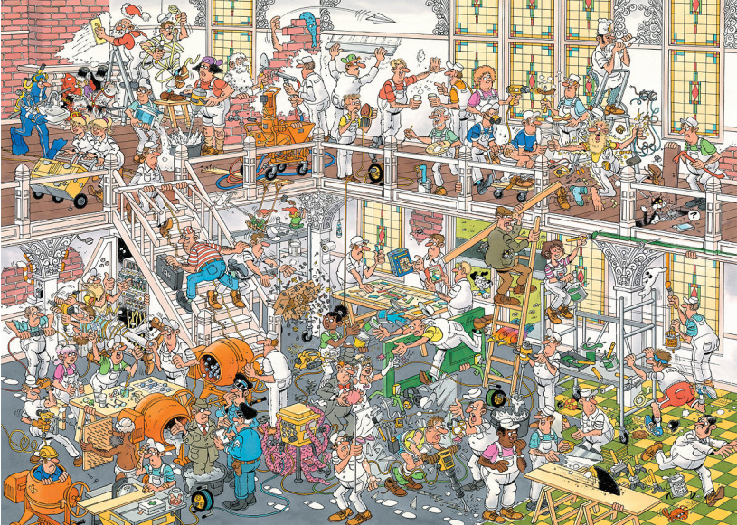 Puzzel 2x1000 st. JvH De Bouwmarkt & De Verbouwing