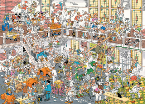 Puzzel 2x1000 st. JvH De Bouwmarkt & De Verbouwing