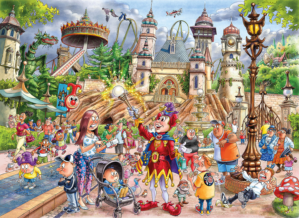 Puzzel 1000 st. Wasgij Mystery - Efteling
