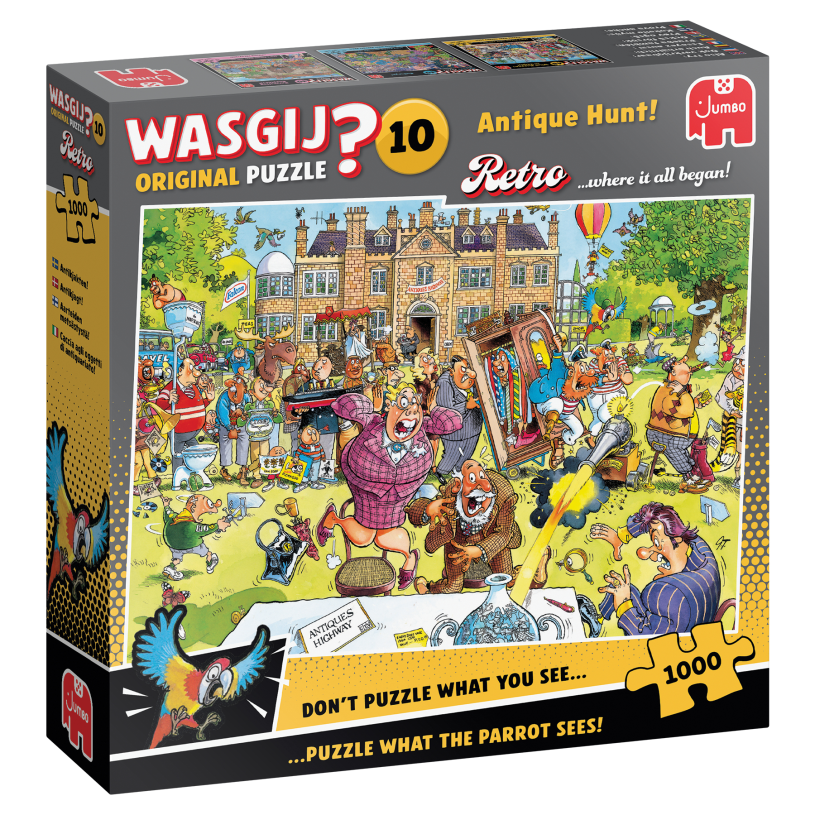 Puzzel 1000 st. Wasgij Retro Original 10 - Antiekjacht!