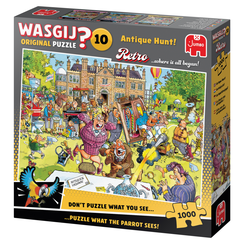 Puzzel 1000 st. Wasgij Retro Original 10 - Antiekjacht!