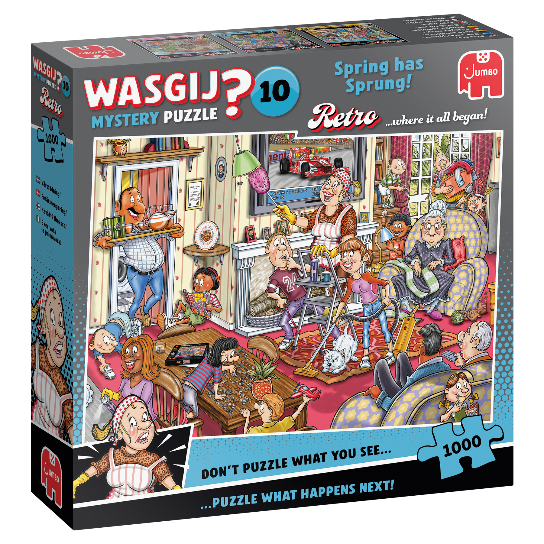 Puzzel 1000 st. Wasgij Mystery 10 - De Voorjaars-schoonmaak!