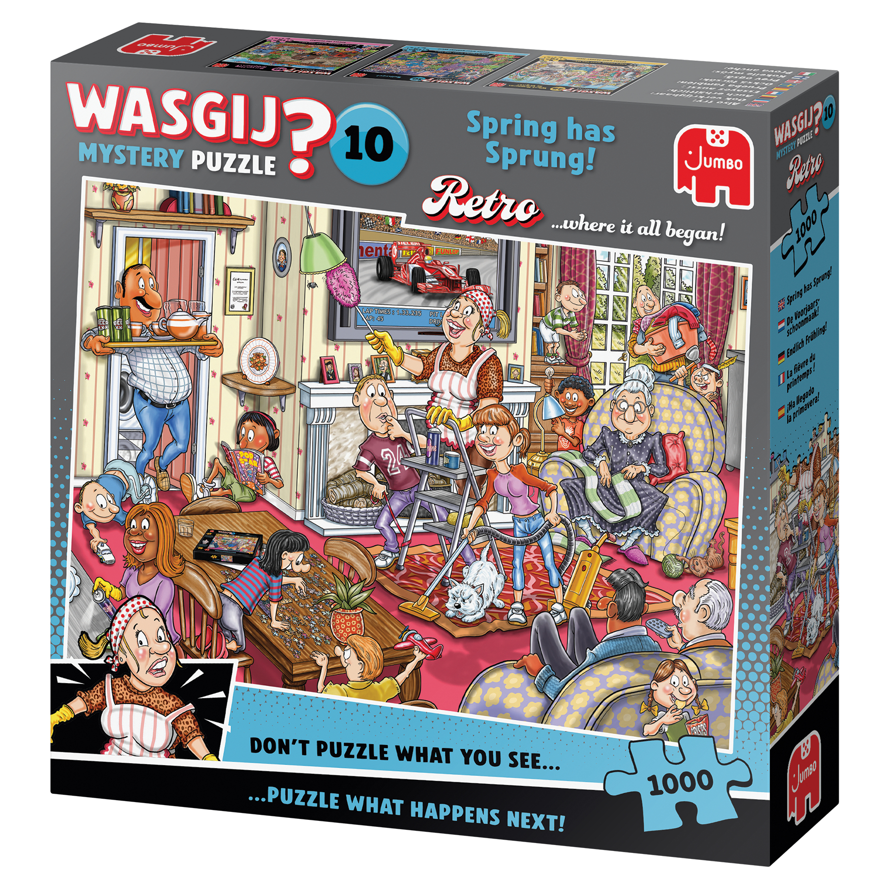 Puzzel 1000 st. Wasgij Mystery 10 - De Voorjaars-schoonmaak!