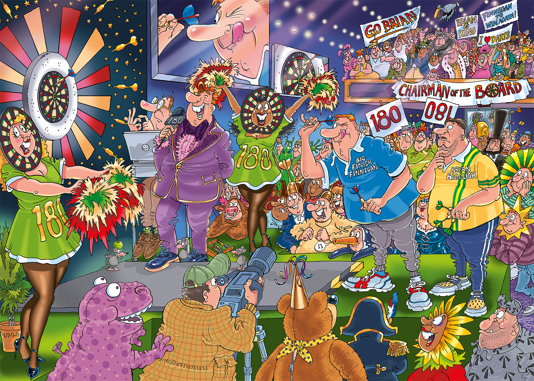 Puzzel 1000 st. Wasgij Mystery 30 - Schot in de roos!