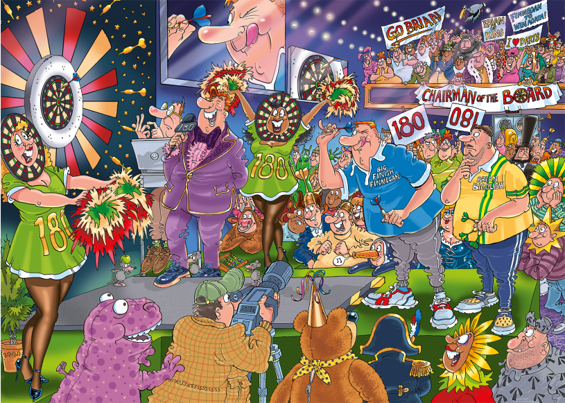 Puzzel 1000 st. Wasgij Mystery 30 - Schot in de roos!