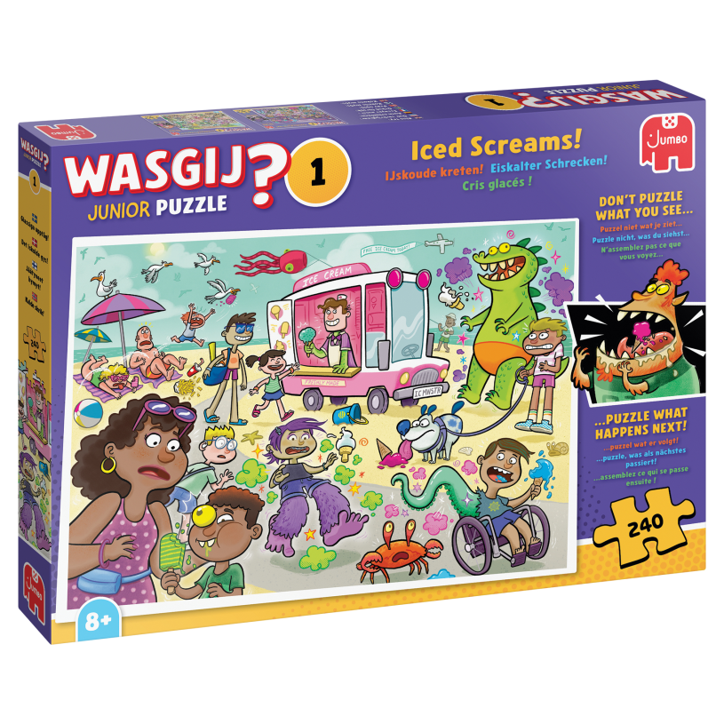 Puzzel 240 st. Wasgij Junior 1 - IJskoude kreten!