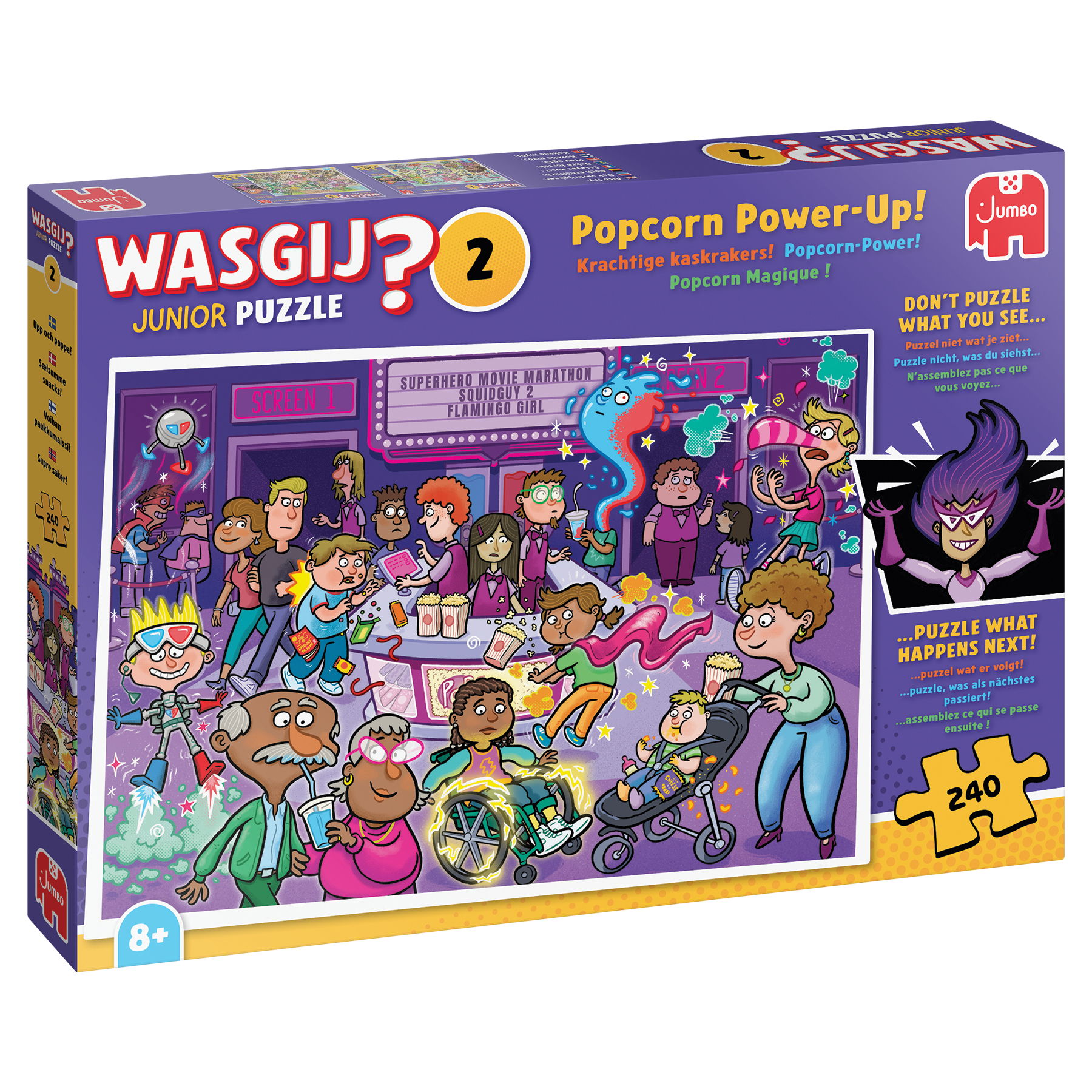 Puzzel 240 st. Wasgij Junior 2 - Krachtige kaskrakers!