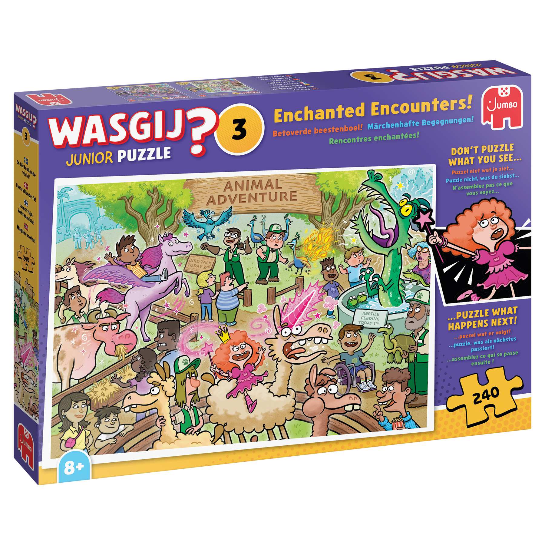 Puzzel 240 st. Wasgij Junior 3 - Betoverde beestenboel!