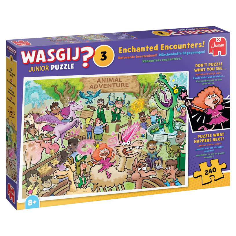 Puzzel 240 st. Wasgij Junior 3 - Betoverde beestenboel!