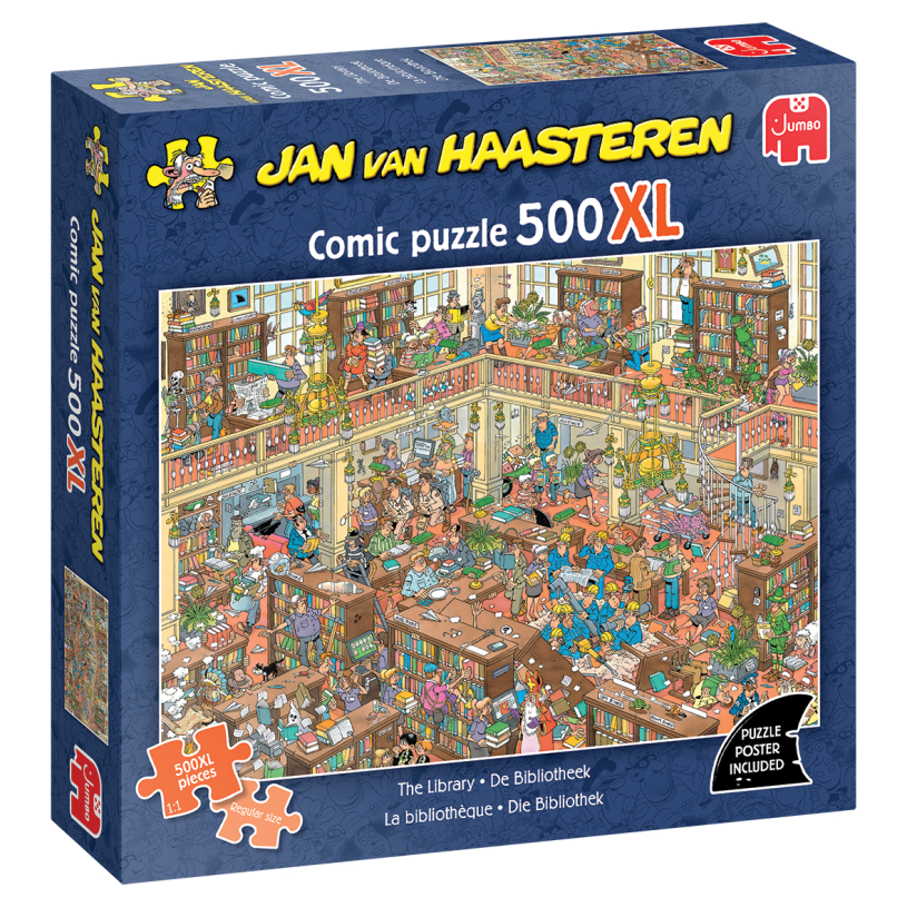 Puzzel 500XL st. JvH - De bibliotheek