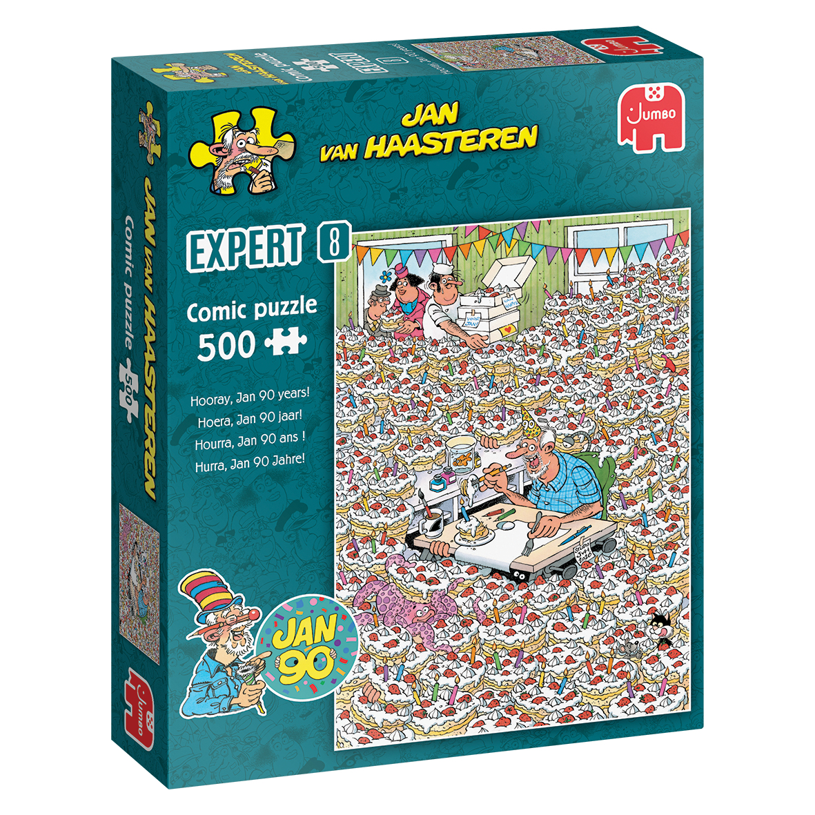 Puzzel 500 st. JvH Expert 8 - Hoera Jan 90 jaar!