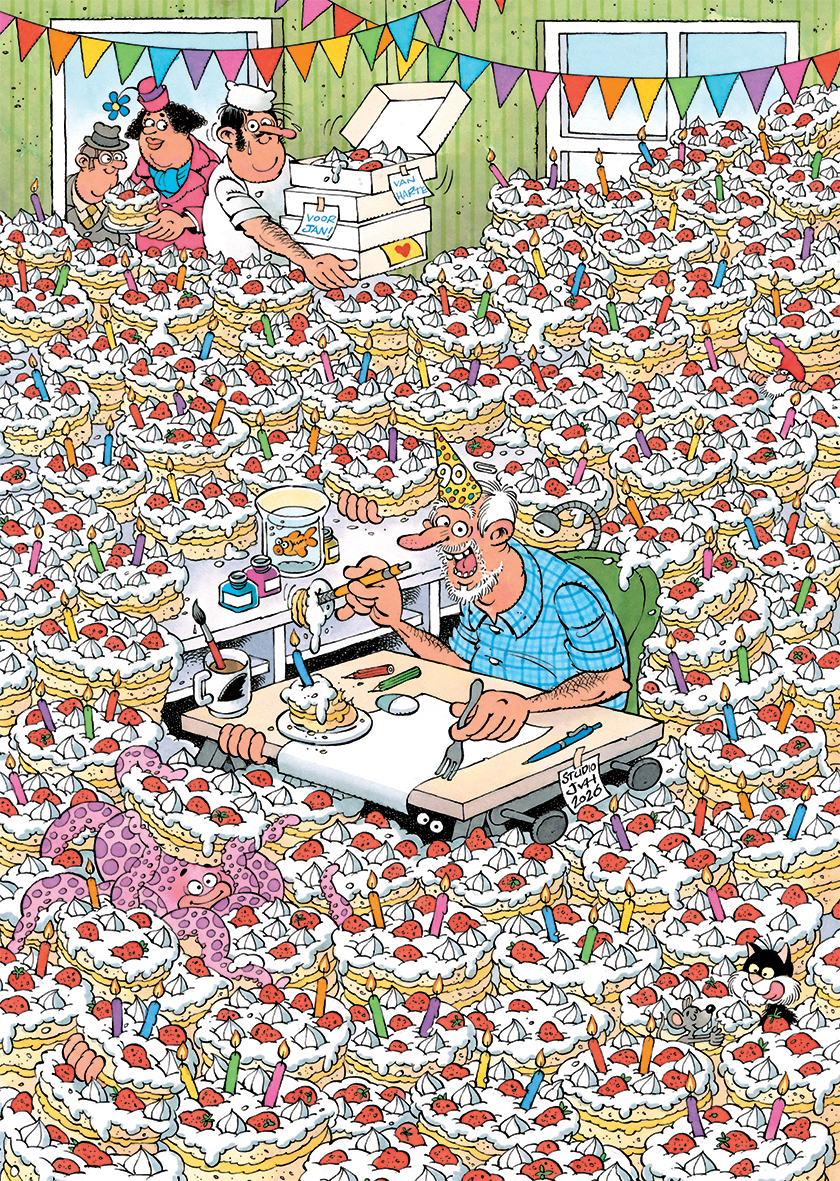 Puzzel 500 st. JvH Expert 8 - Hoera Jan 90 jaar!