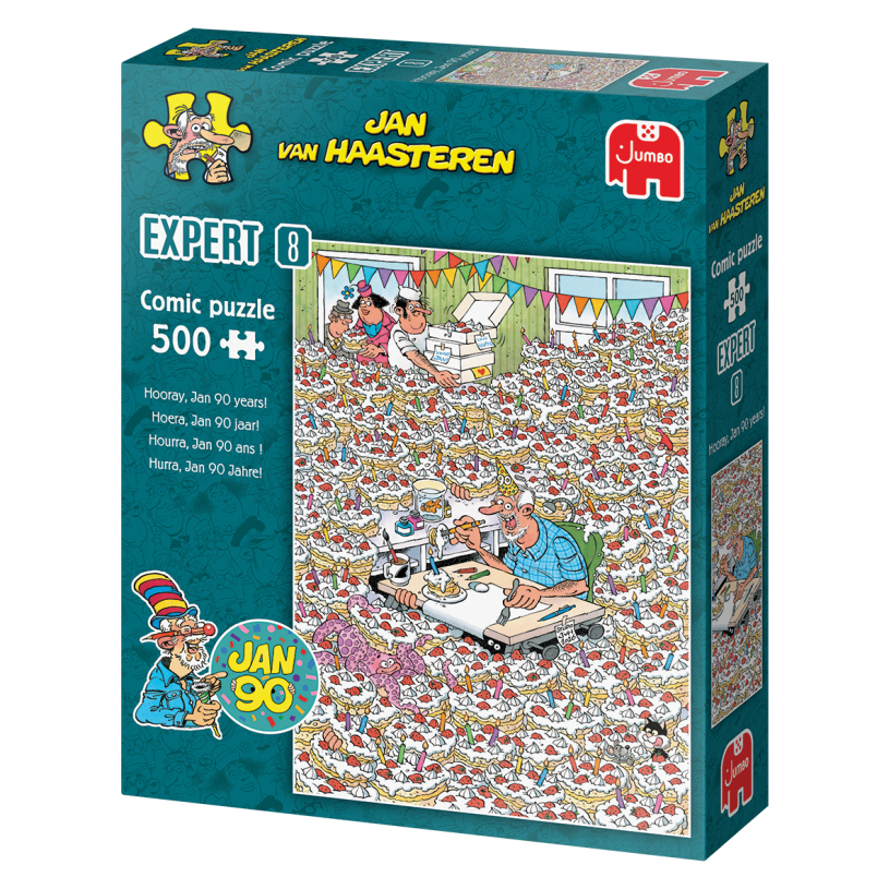 Puzzel 500 st. JvH Expert 8 - Hoera Jan 90 jaar!