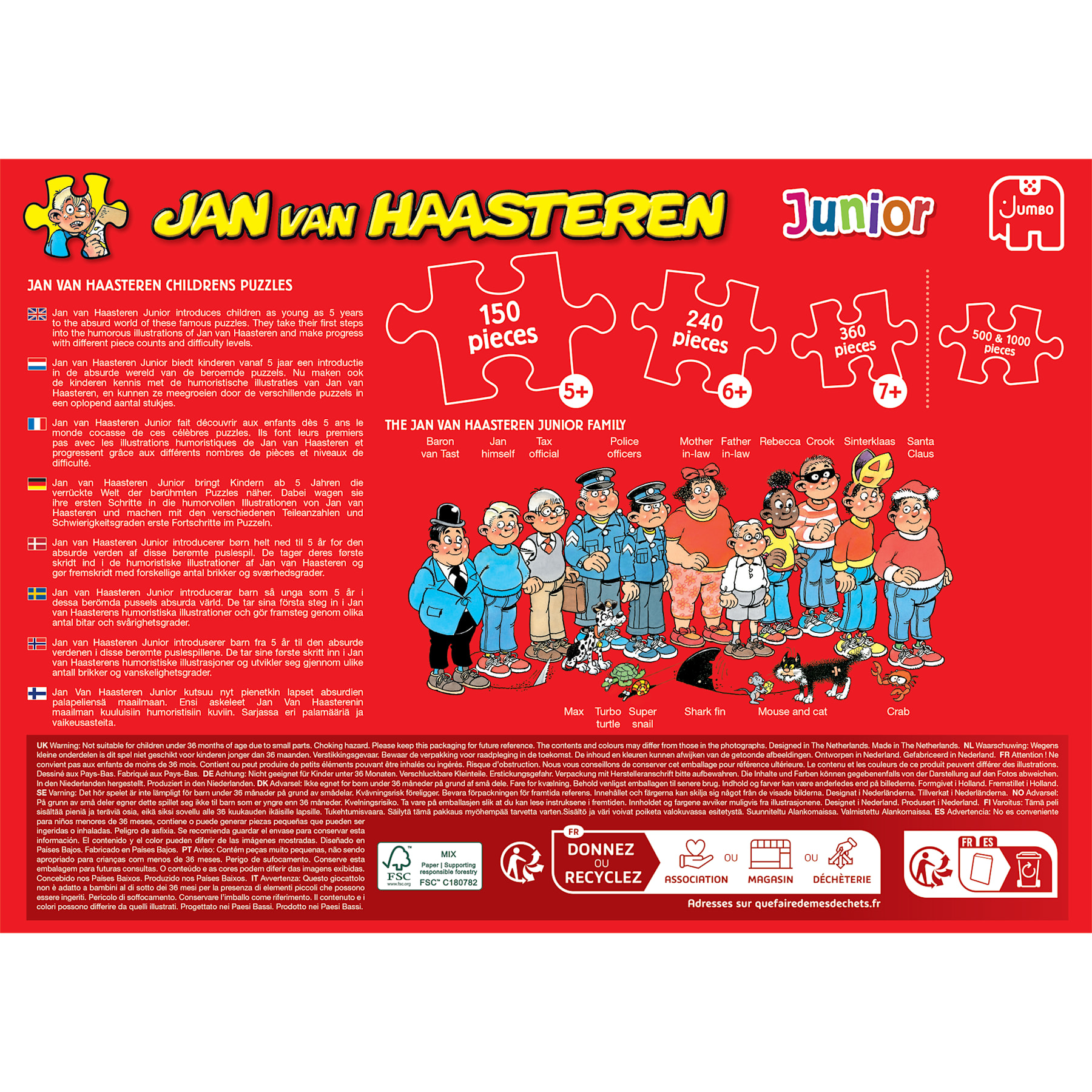 Puzzel 360 st. JvH Junior Schoolkamp