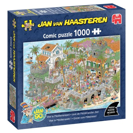 Puzzel 1000 st. JvH - Leve de Middellandse Zee!