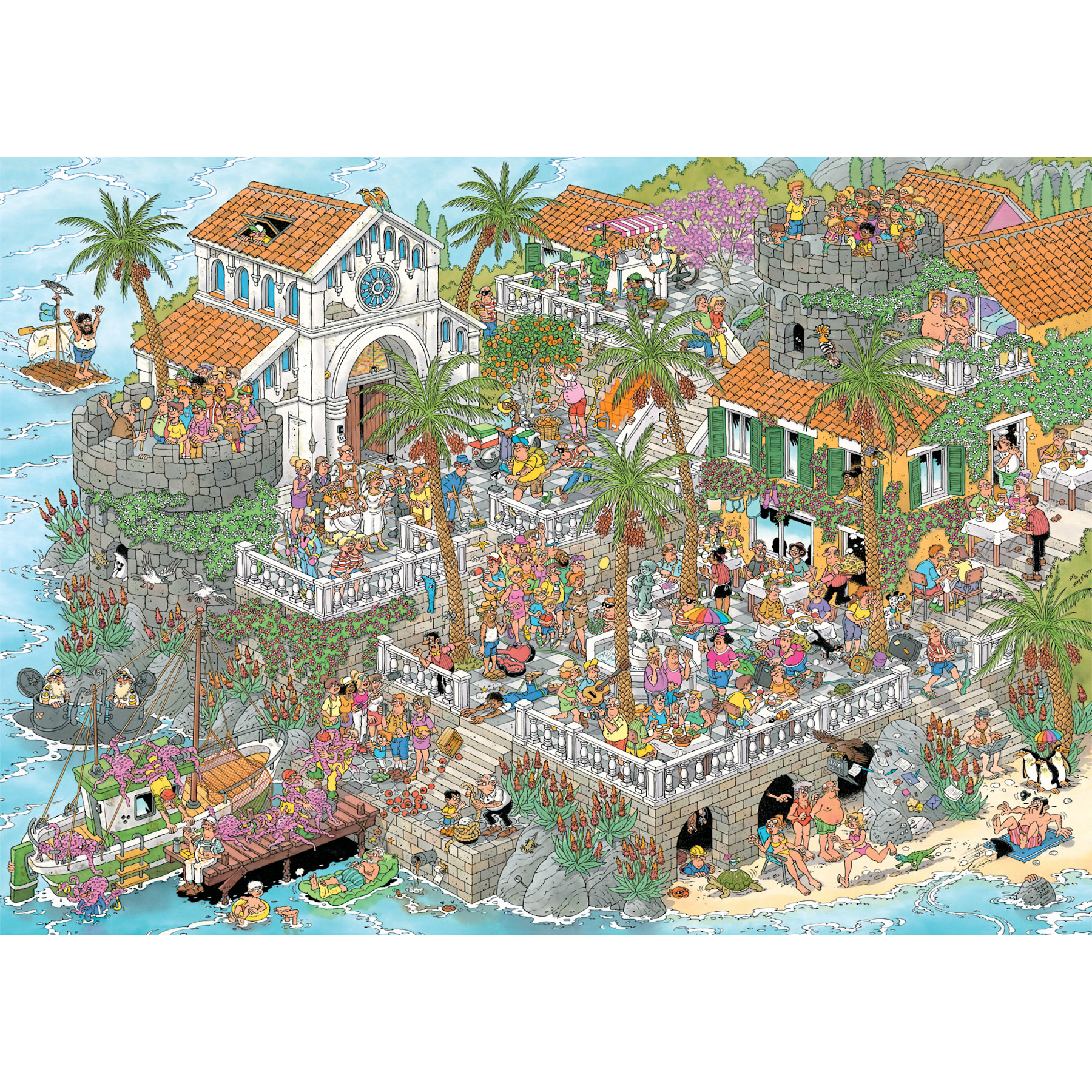 Puzzel 1000 st. JvH - Leve de Middellandse Zee!