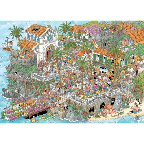 Puzzel 1000 st. JvH - Leve de Middellandse Zee!
