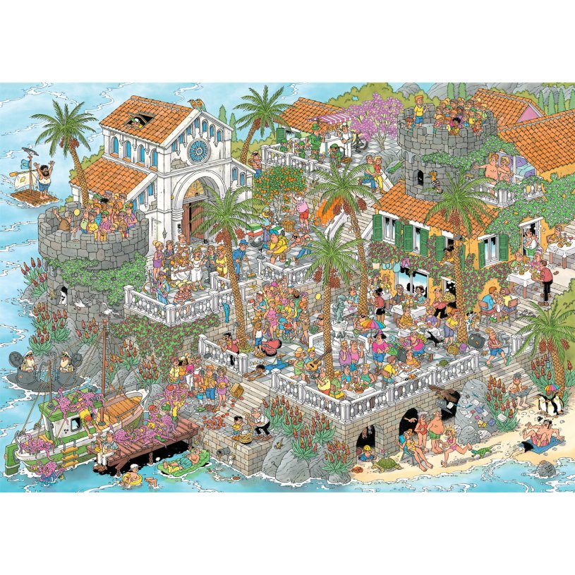 Puzzel 1000 st. JvH - Leve de Middellandse Zee!