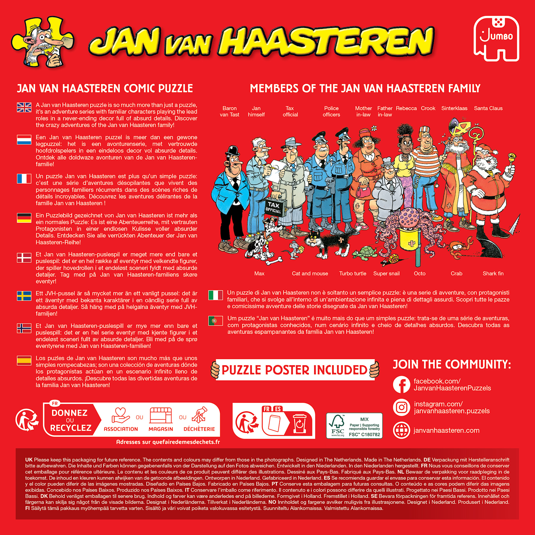 Puzzel 1000 st. JvH - Leve de Middellandse Zee!