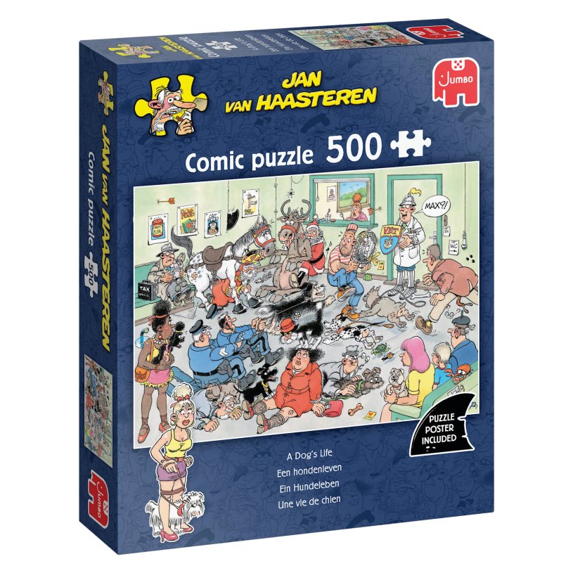 Puzzel 500 st. JvH - Een hondenleven!