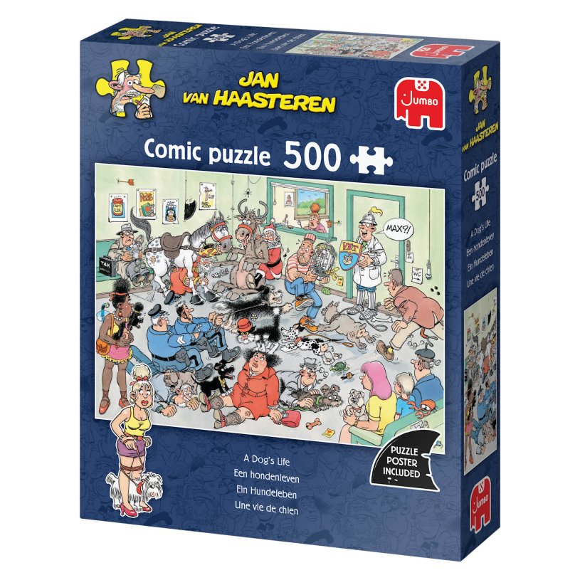 Puzzel 500 st. JvH - Een hondenleven!
