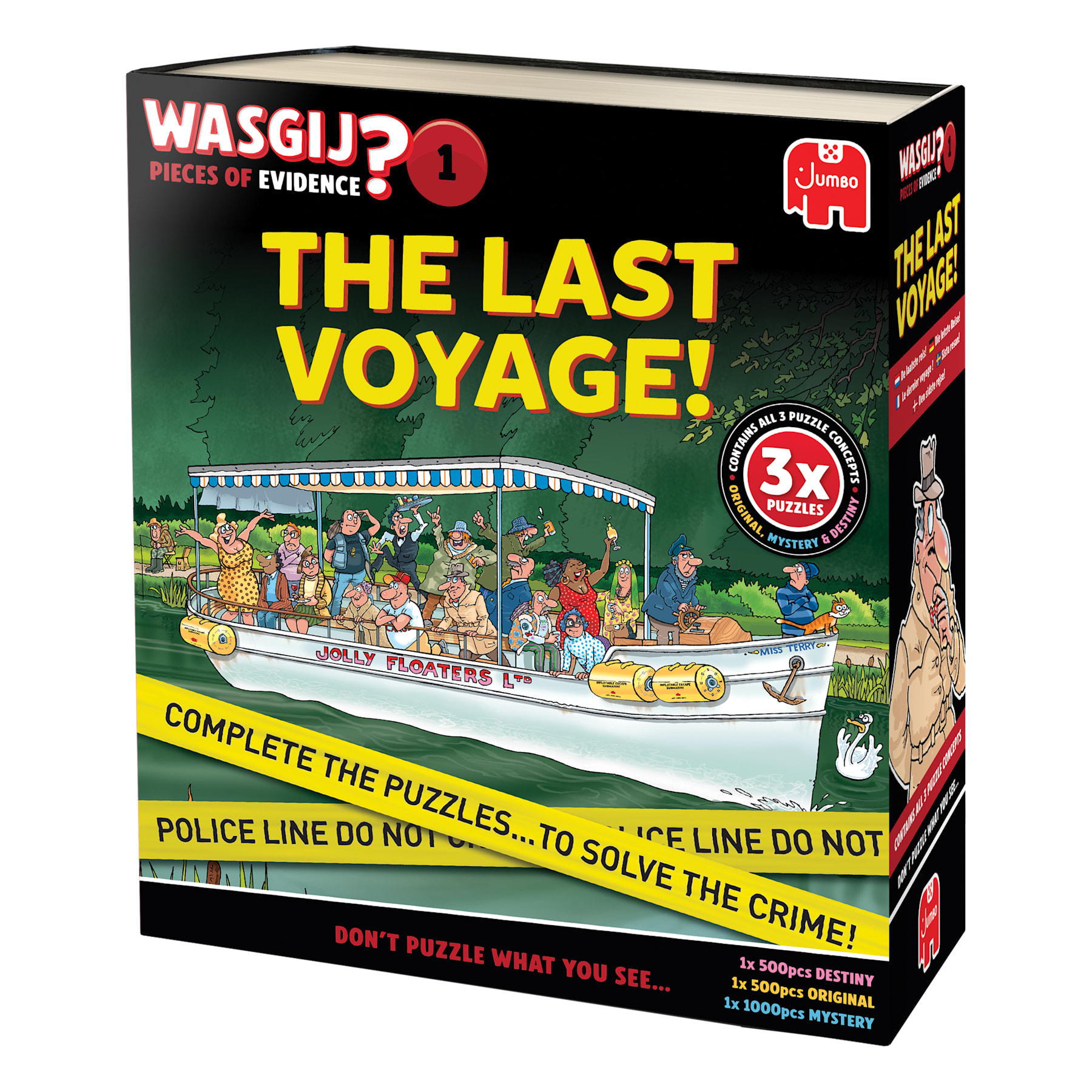 Puzzelset Wasgij Pieces of Evidence 1 - The Last Voyage!