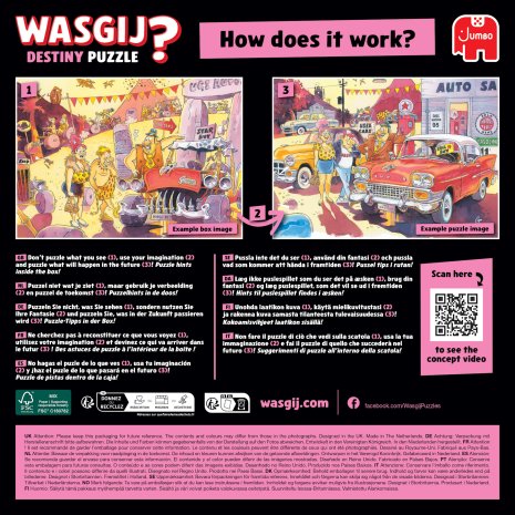 Puzzel 1000 st. WasGij Destiny 32 - Passie voor mode!