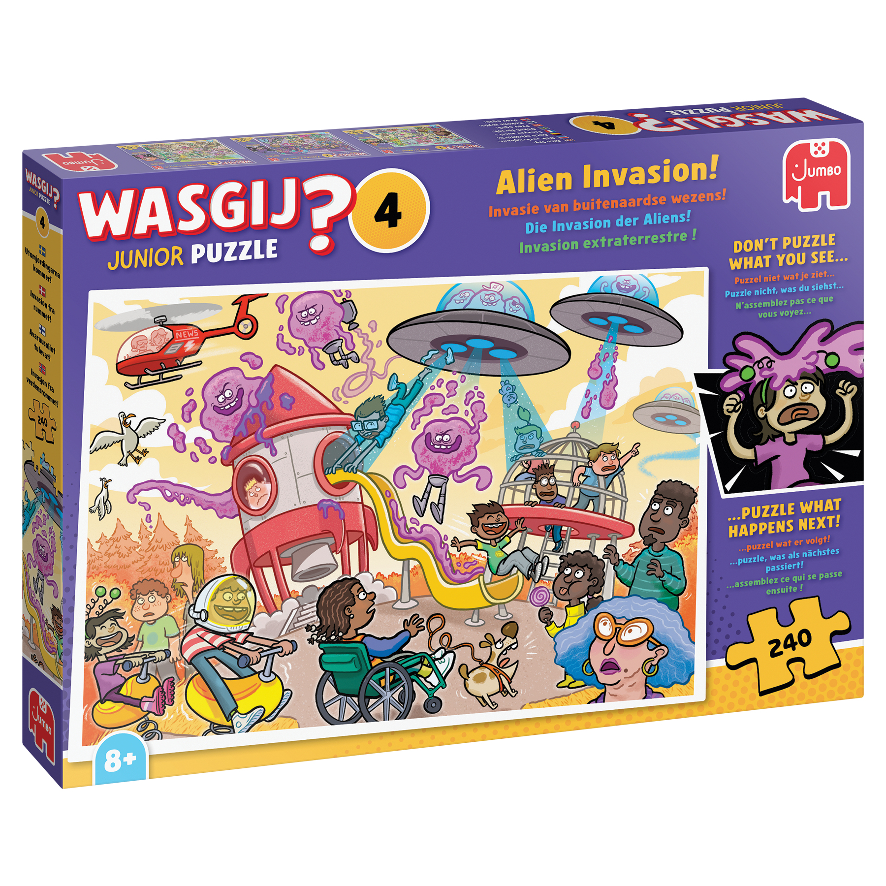 Puzzel 240 st. Wasgij Junior 4 - Invasie buitenaardse wezens