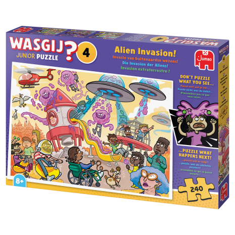 Puzzel 240 st. Wasgij Junior 4 - Invasie buitenaardse wezens