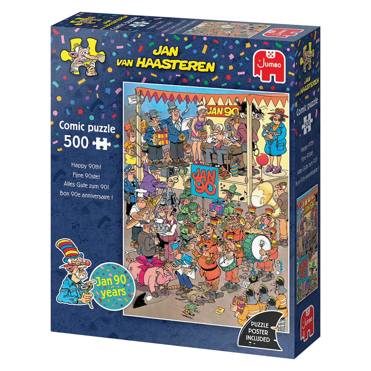 Puzzel 500 st. JvH - Fijne 90ste!