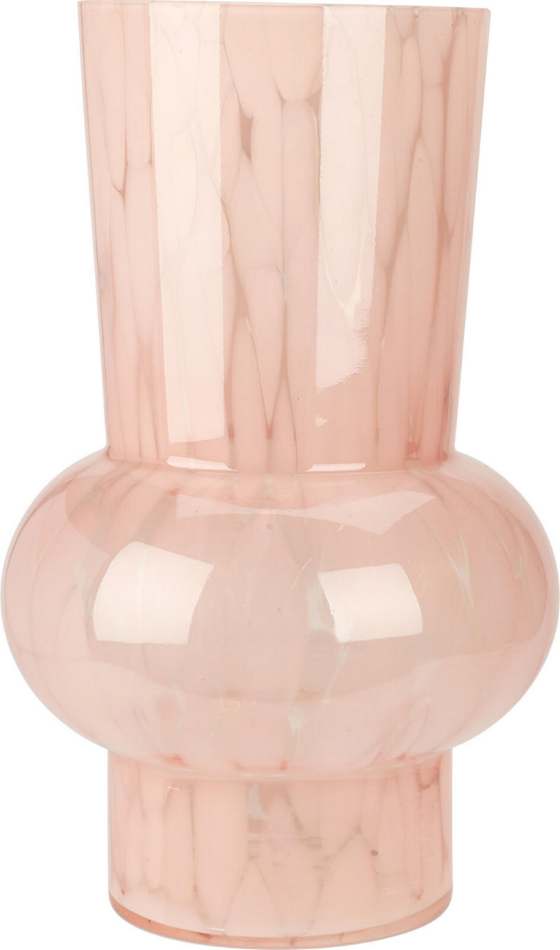 Vaas Marmer glas 16x26cm - assorti kleur