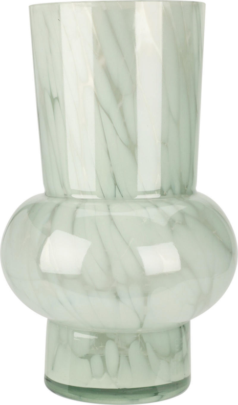 Vaas Marmer glas 16x26cm - assorti kleur