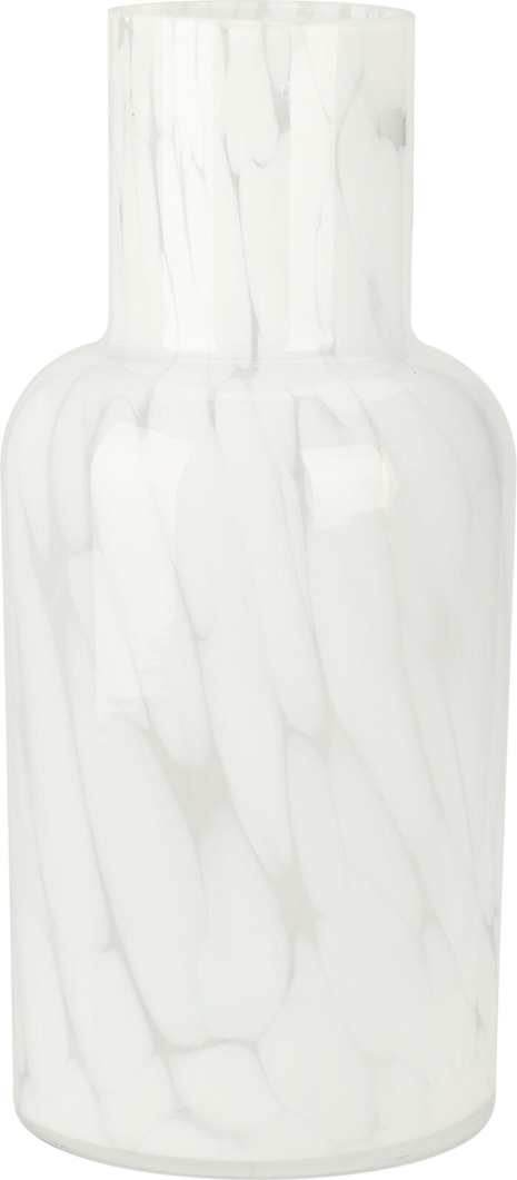 Vaas Marmer glas 11x23cm - assorti kleur