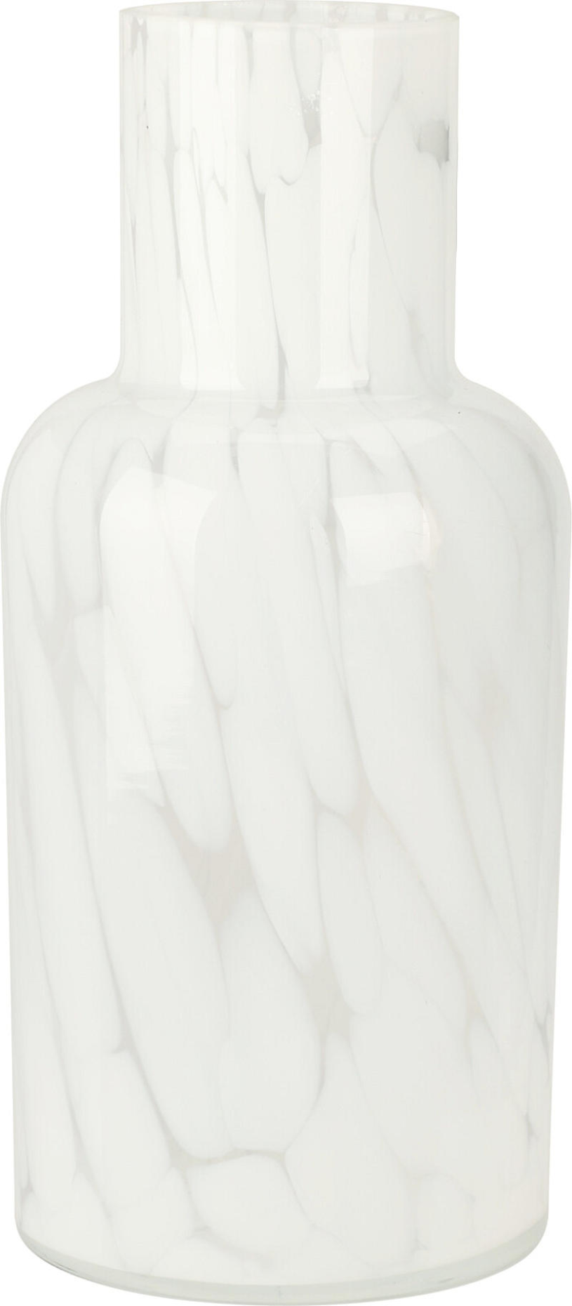 Vaas Marmer glas 11x23cm - assorti kleur