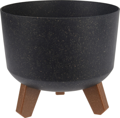Bloempot Eco op pootjes 200x175mm - zwart