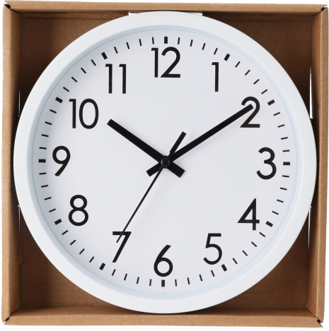 Wandklok 20cm 3 ass