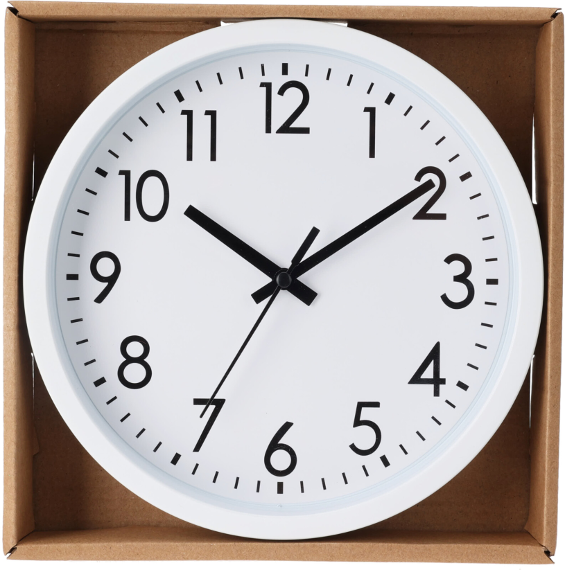 Wandklok 20cm 3 ass