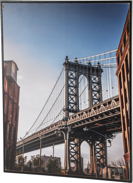 Wanddeco MDF in frame 28x38cm New York assorti