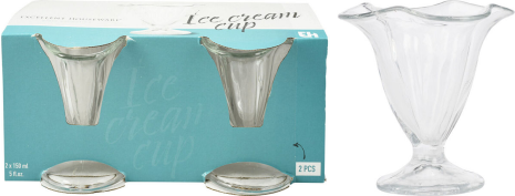 IJsccoupe glas 150ml set 2 stuks