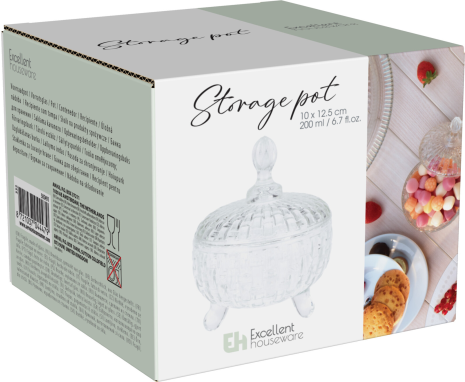 Bonbonniere Glas 200ml in showdoos