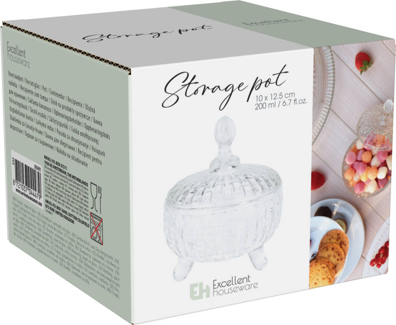 Bonbonniere Glas 200ml in showdoos