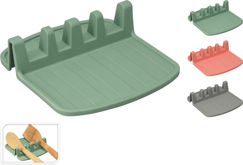 EH Silicone lepelhouder assorti kleuren