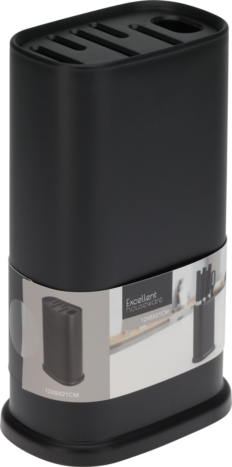 Messenblok PP 124x80x210mm - zwart