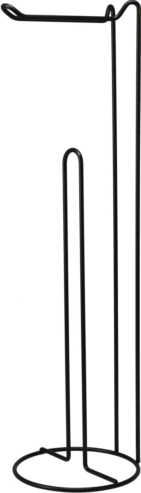 Toiletrolhouder standaard 54cm - zwart