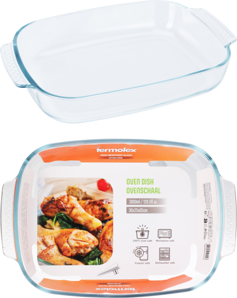 Termolex Ovenschaal glas 3,8 L