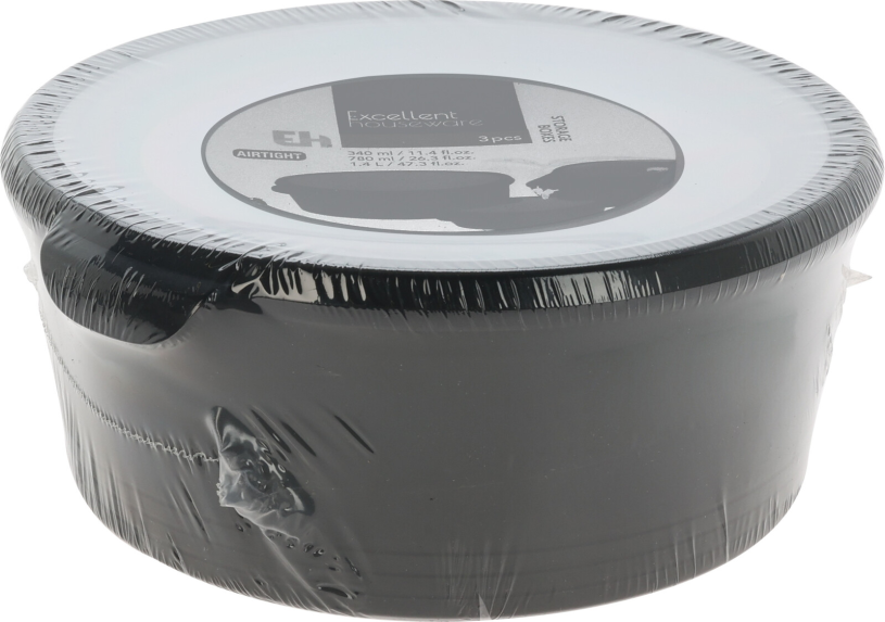 Voorraaddozen set Luxe 3stuks assorti kleur