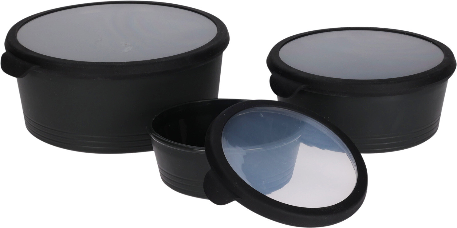 Voorraaddozen set Luxe 3stuks assorti kleur